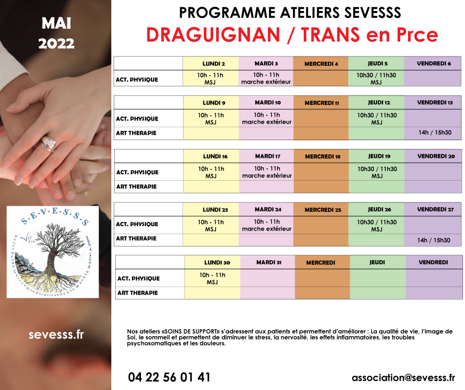 You are currently viewing Programme des ateliers du mois de Mai